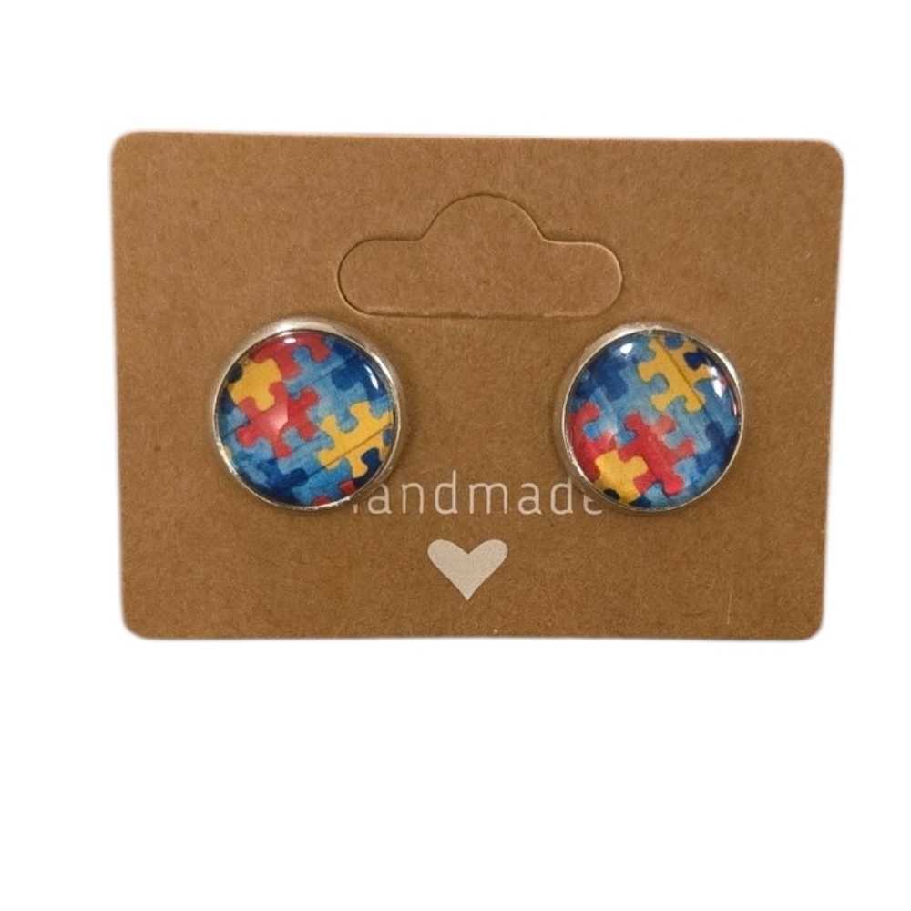 Puzzle Piece Earrings